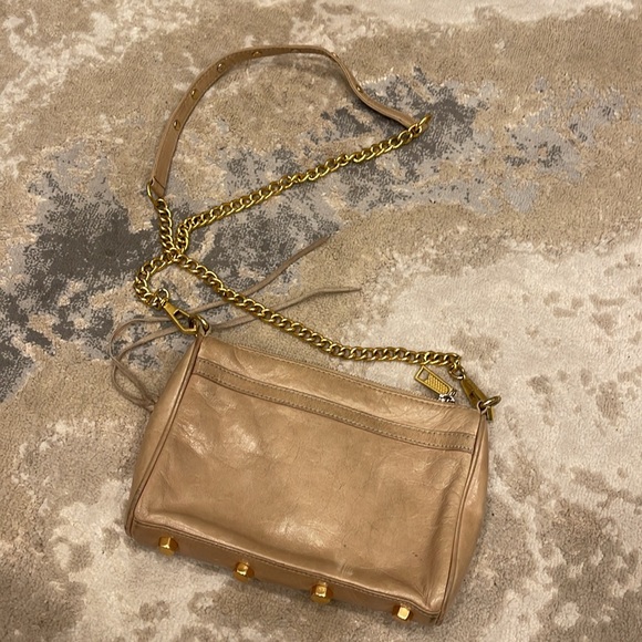 Rebecca Minkoff Nude/ Camel cross body bag with gold hardware - Picture 6 of 7